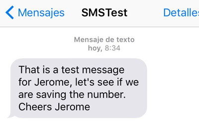 SMS Script with Nexmo