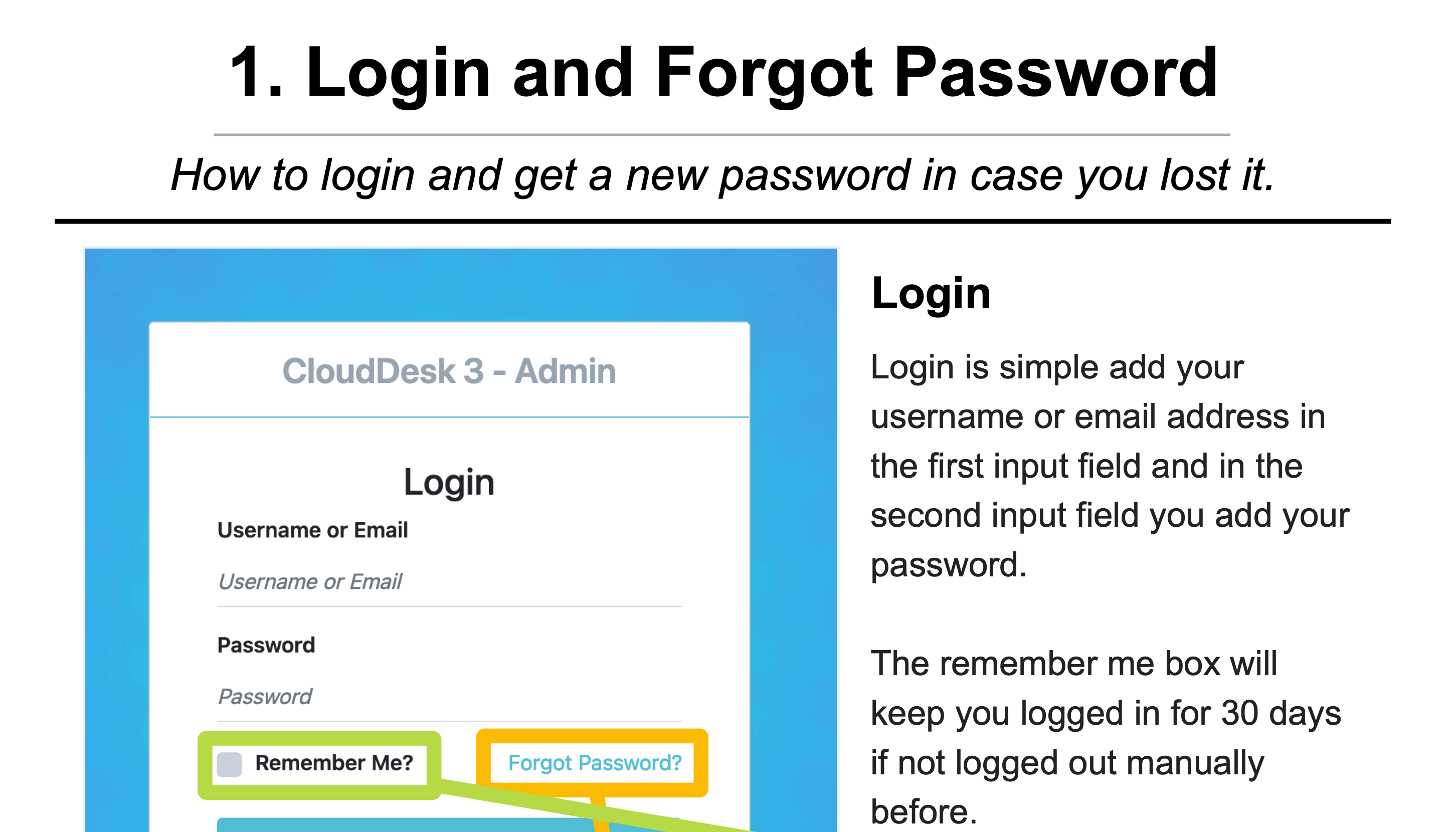 Manual Example CD3 Login