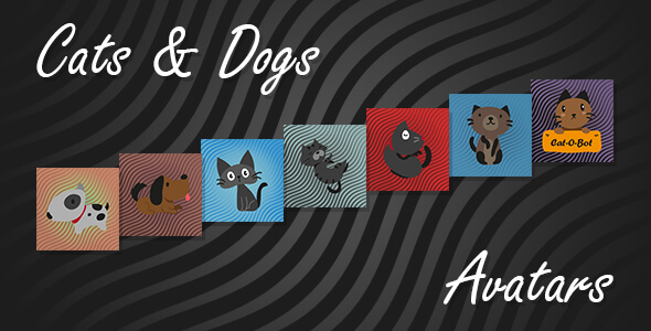Live Chat Cats and Dogs Avatars
