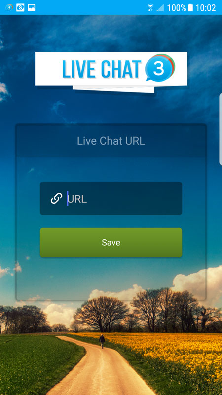 android native app url live chat